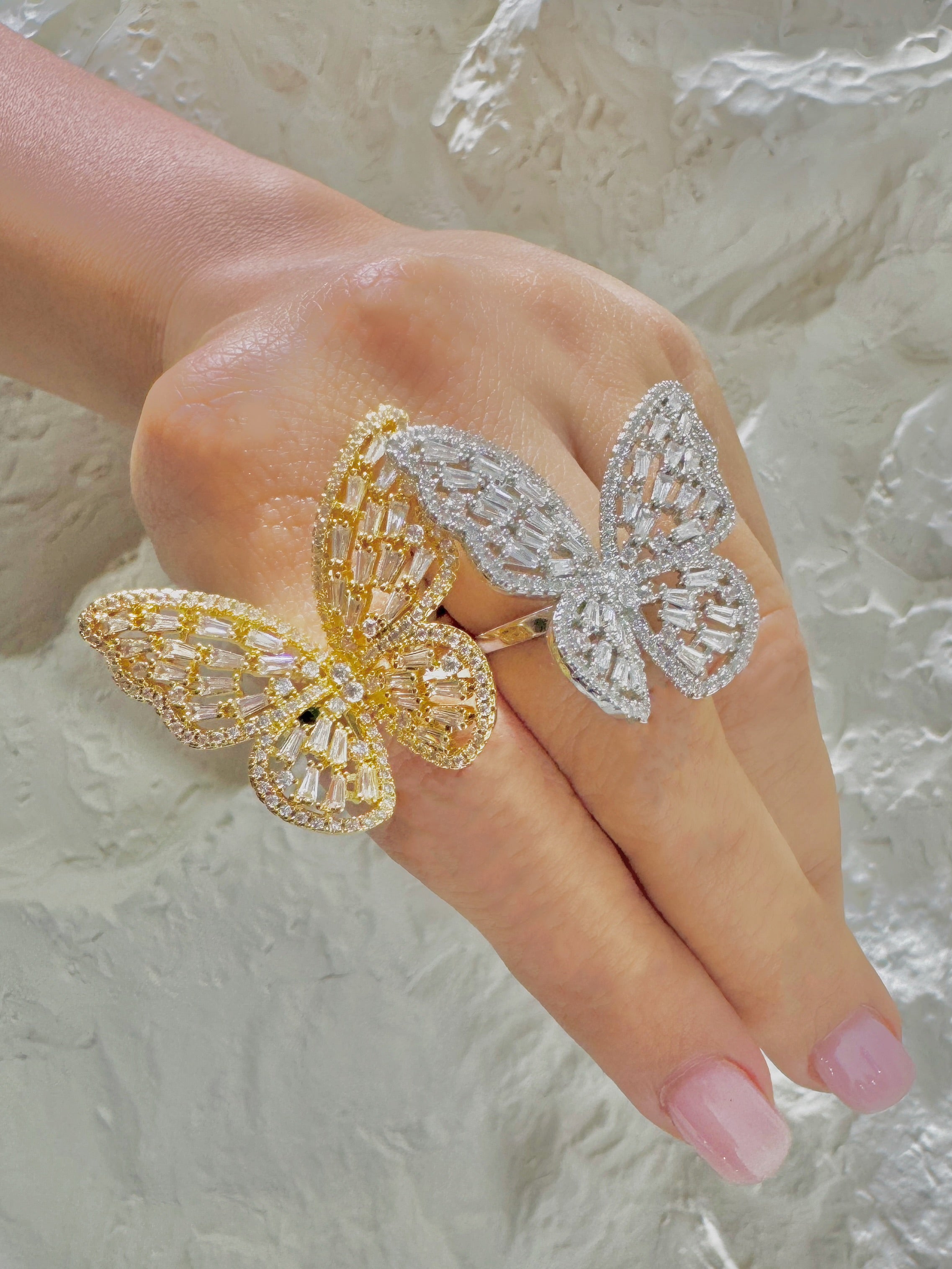 Butterfly-shaped rings