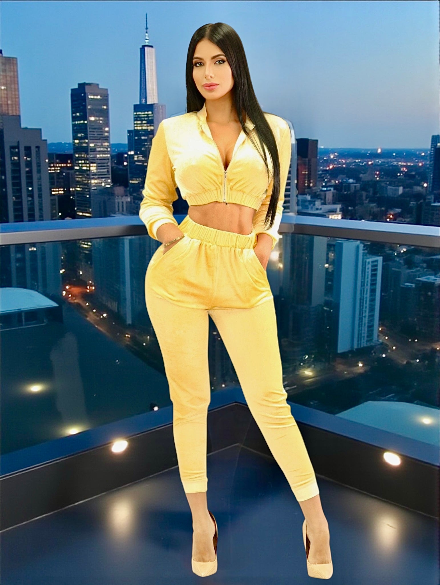 Chándal Casual Fly (amarillo)