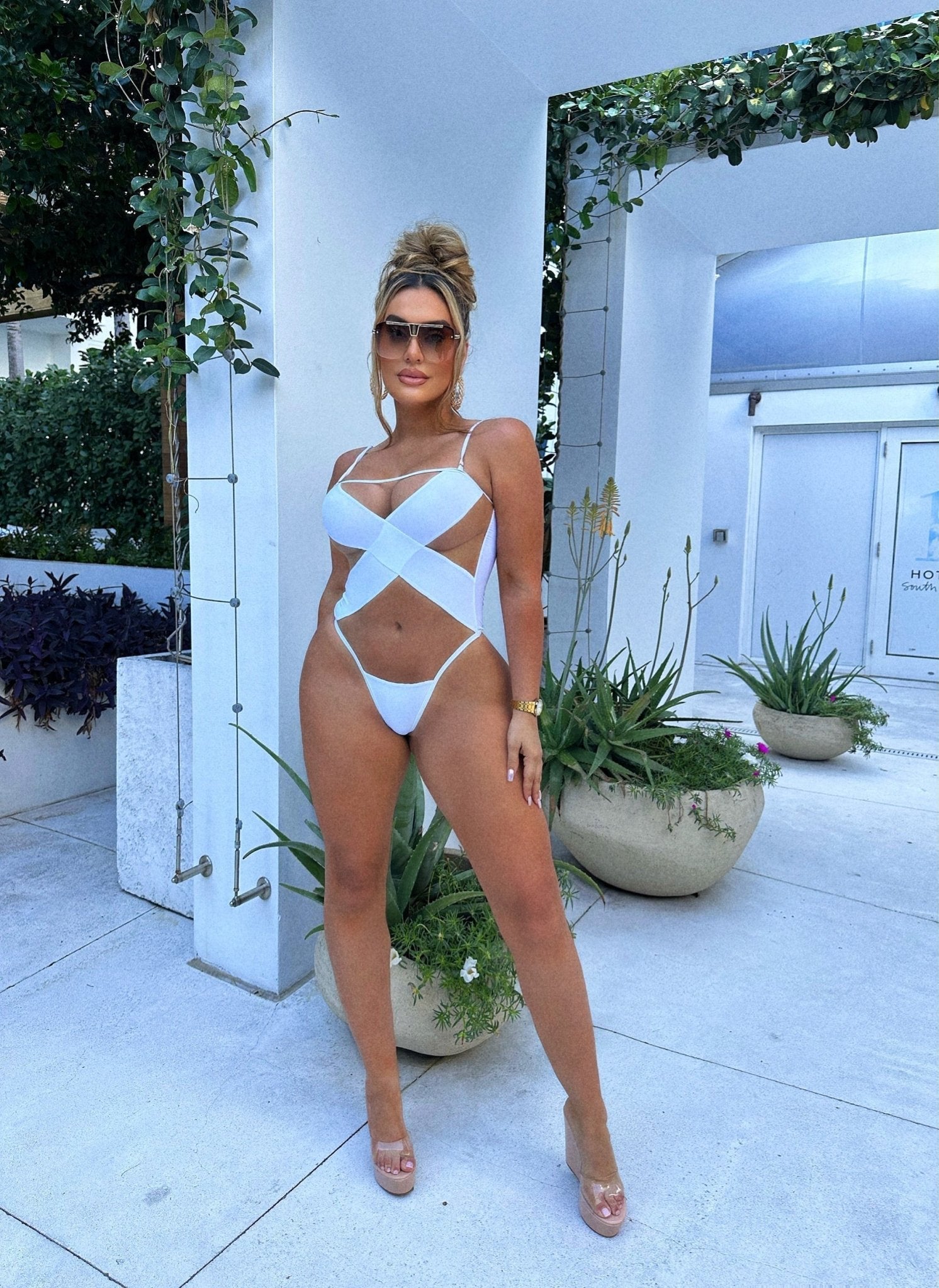 Baby X Skin Monokini (White) - omgbyandreag