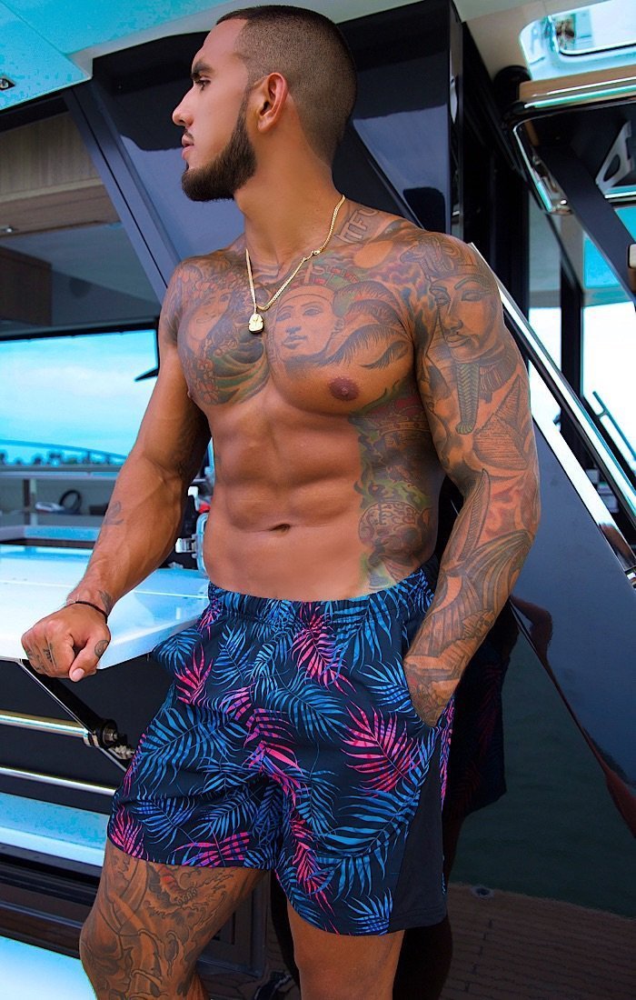 men wearing a Drive Swim Shorts - OMG Swim