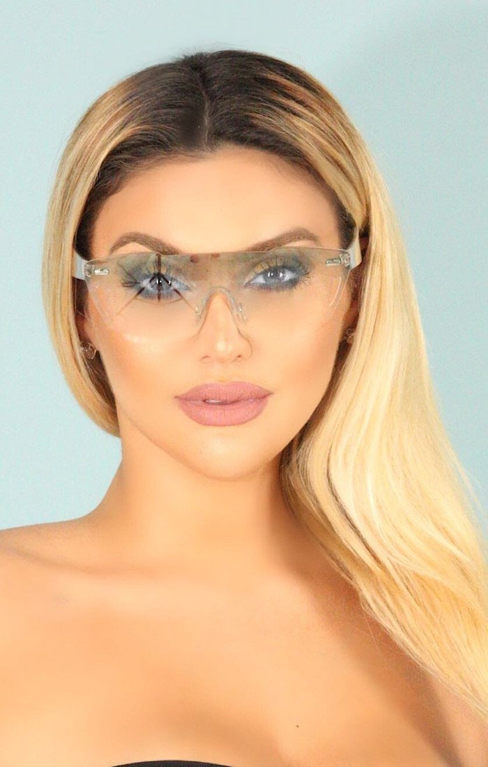 women wearing a Ice Ice Baby Shades - OMG Swim