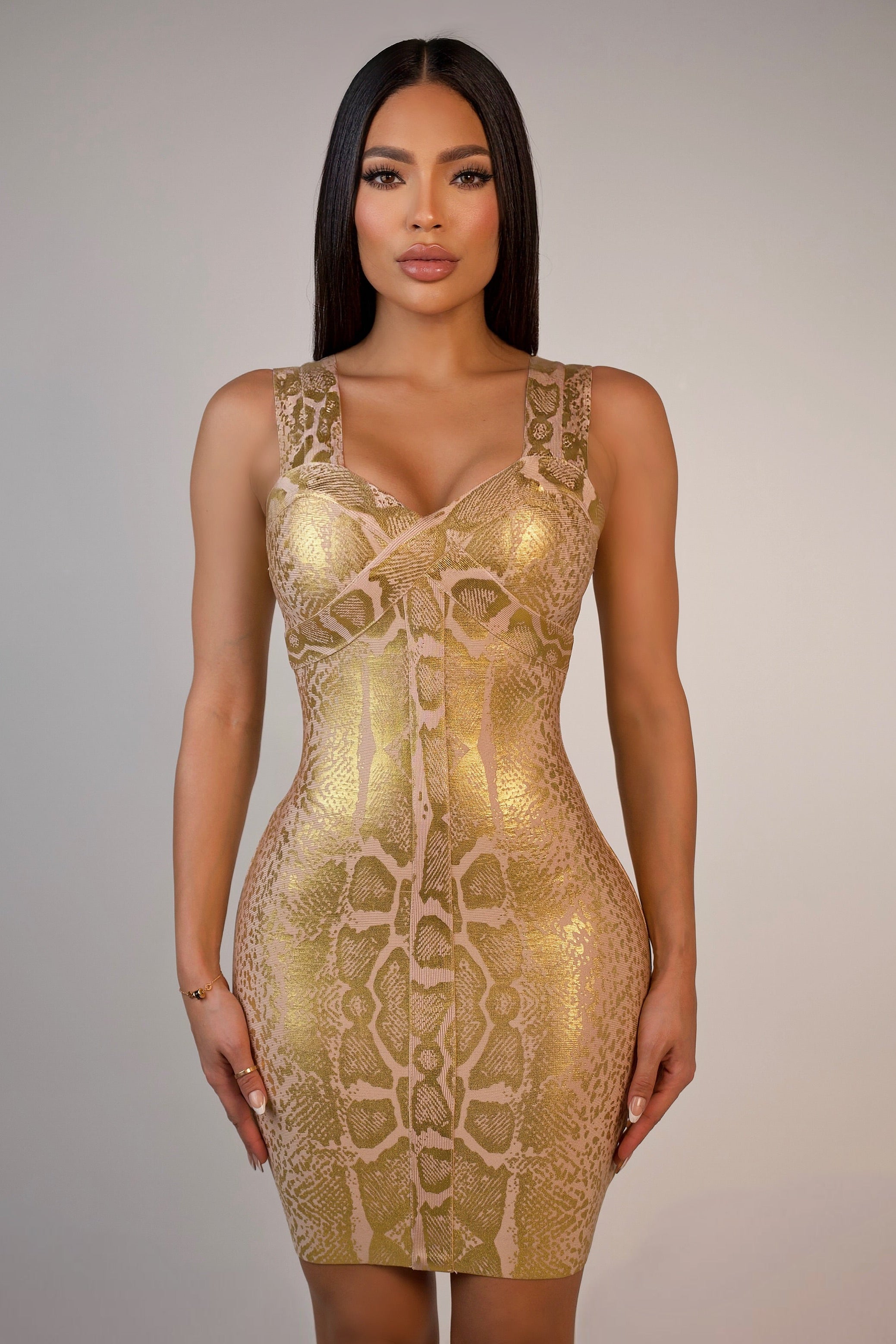 The Oro Snake Bandage Dress