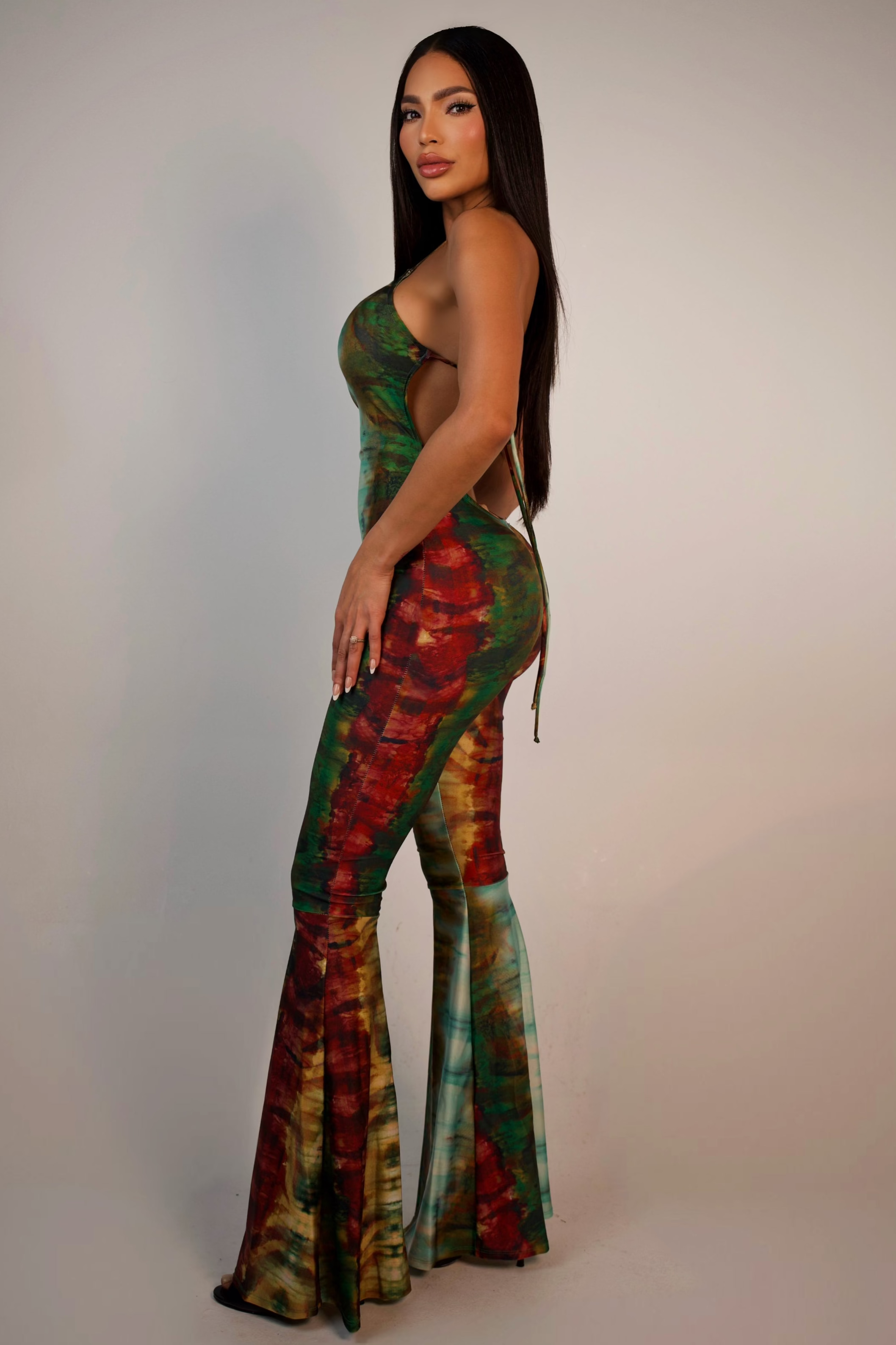 JadOR Tyde Dye Jumpsuit