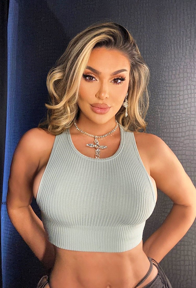 women wearing a cute crop top - OMG Swim